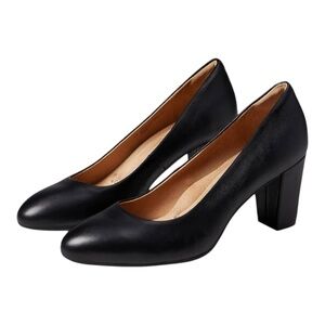 Sofft Parisa Black Leather Block Heel Casual Comfort Pumps Women’s 11